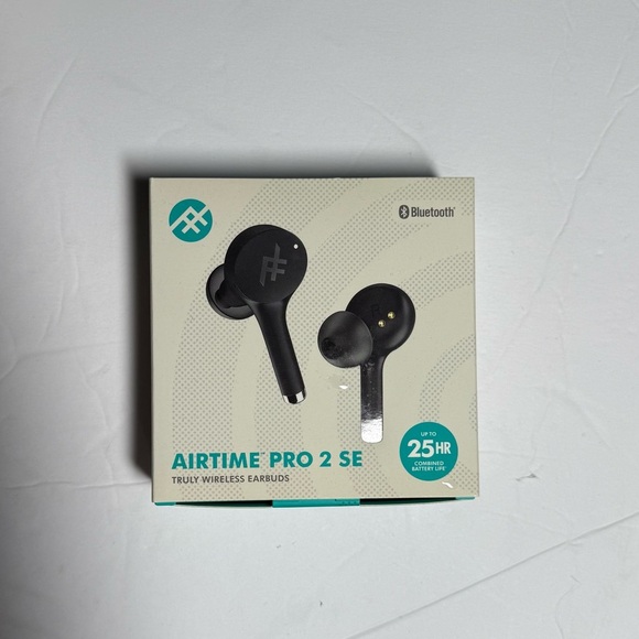 ZAGG Airtime Pro 2Se Wireless Earbuds Black Bluetooth 25 hour battery NEW IN BOX - Picture 1 of 5